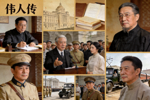 历史传记剧《伟人传》剧照，再现历史人物生平与贡献